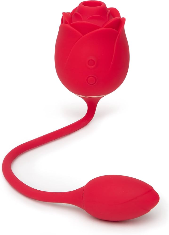 2-in-1 Rose Sex Toy Stimulator (G-Spot + Suction Vibrator)