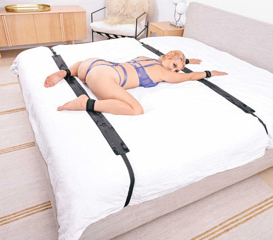 Bondage Bed Restraint Kit - Door & Furniture Straps (Versatile)